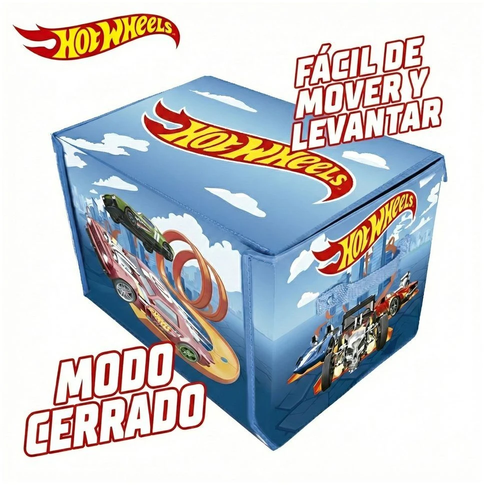 CEFA TOYS Hot Wheels Car organizer box with track and play area