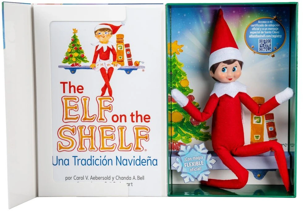 CEFA TOYS Spanish The Elf on the Shelf Storybook + Articulated Girl Elf set