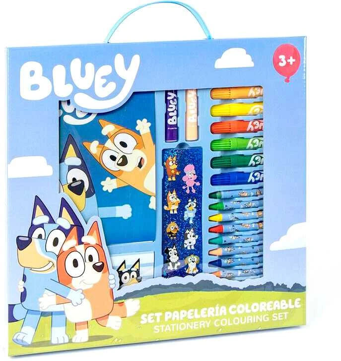 CERDÁ Bluey colouring stationery set