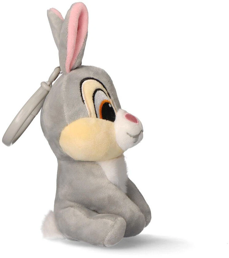 CERDÁ Disney Bambi Thumper 3D pliušinė figūrėlė su kabliuku, krepšio dekoracija 13 cm