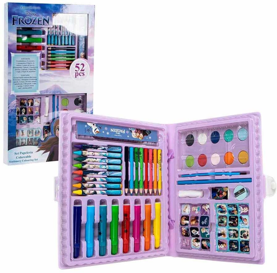 CERDÁ Disney Frozen colouring stationery set 52pcs