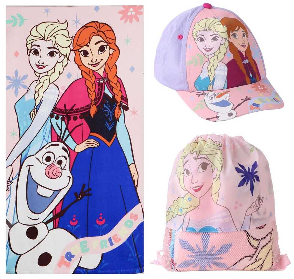 CERDÁ Disney Frozen towel + bag + cap set
