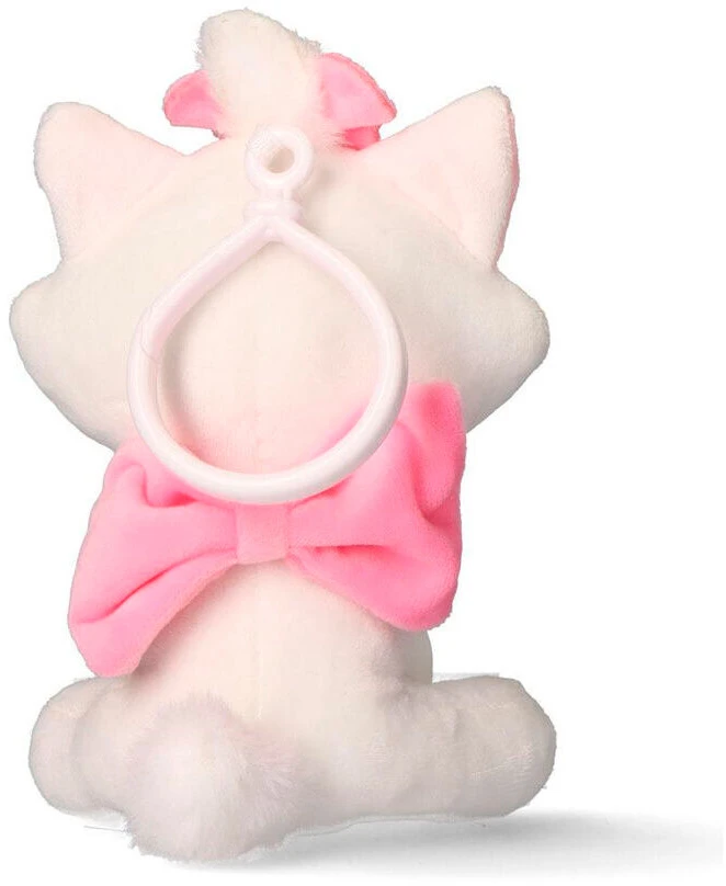 CERDÁ Disney Marie balta 3D pliušinė figūrėlė su pakaba, krepšio dekoracija 13 cm
