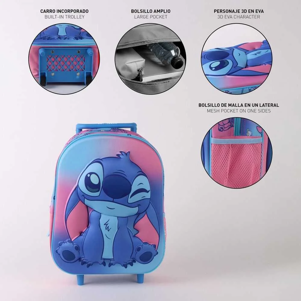 CERDÁ Disney Stitch 3D trolley 30cm