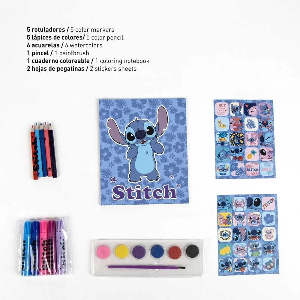CERDÁ Disney Stitch backpack stationery set