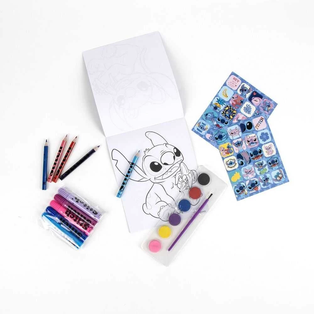 Disney Stitch piešimo ir spalvinimo priemonių rinkinys