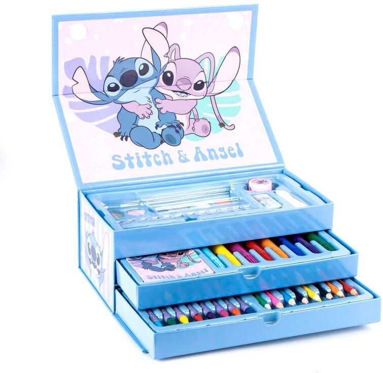 CERDÁ Disney Stitch colouring stationery case