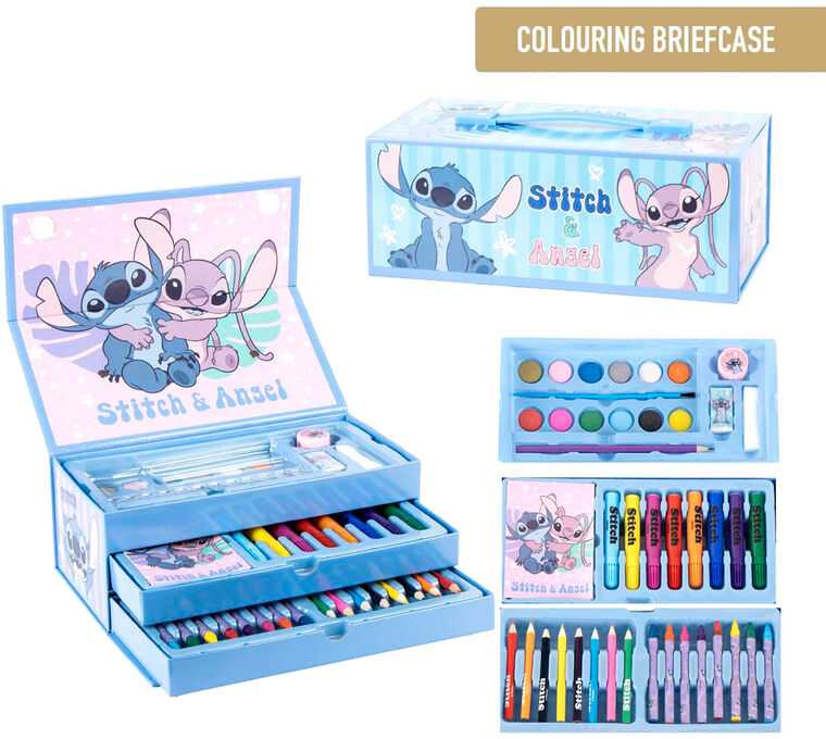 CERDÁ Disney Stitch colouring stationery case