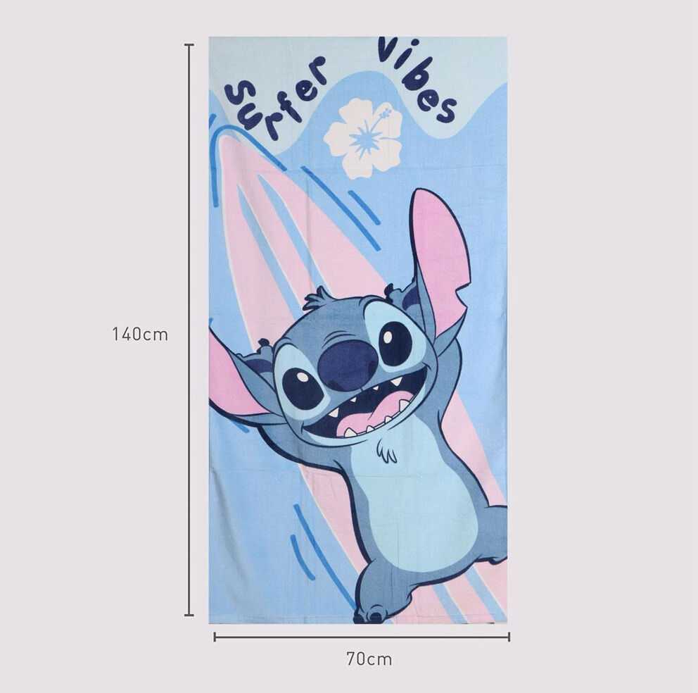 CERDÁ Disney Stitch cotton beach towel