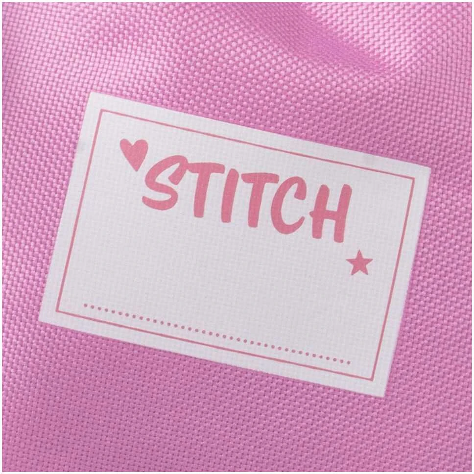 Stitch sportinis krepšys - vardinė etiketė