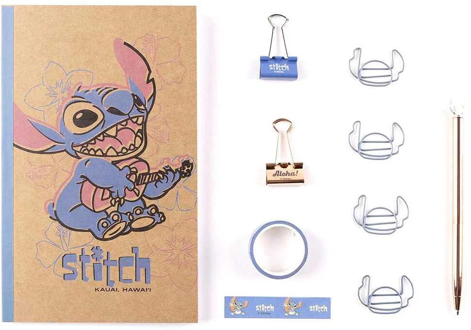 Stitch kanceliarinis rinkinys su užrašų knygele