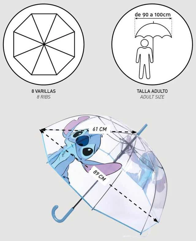 Distrineo Sas Skėtis Stitch Mėlyna PoE (Ø 89 cm)
