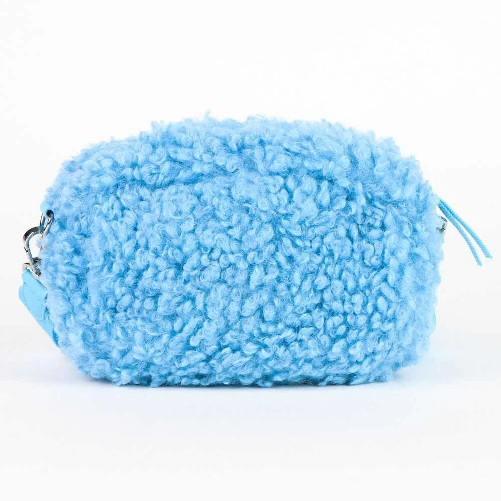 Stitch pūkuota žydra rankinė