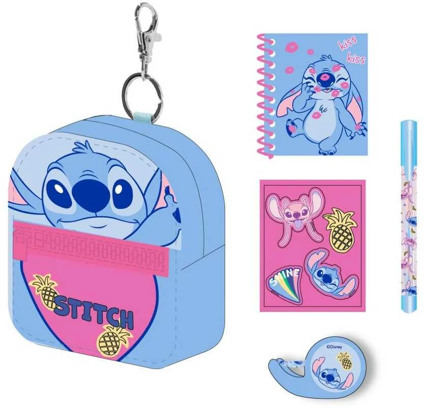 CERDÁ Disney Stitch Stationery mini backpack set