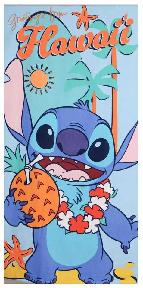 Stitch paplūdimio rankšluostis su Havajų motyvais