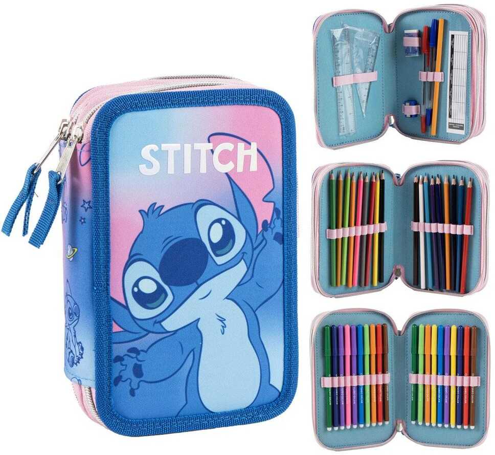 CERDÁ Disney Stitch triple pencil case