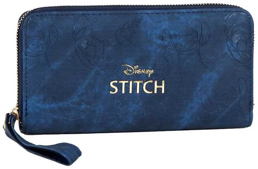 Stitch piniginė su auksiniu užrašu