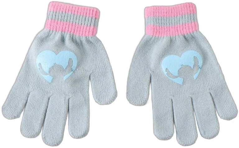 Stitch megztos pirštinės su širdelėmis
