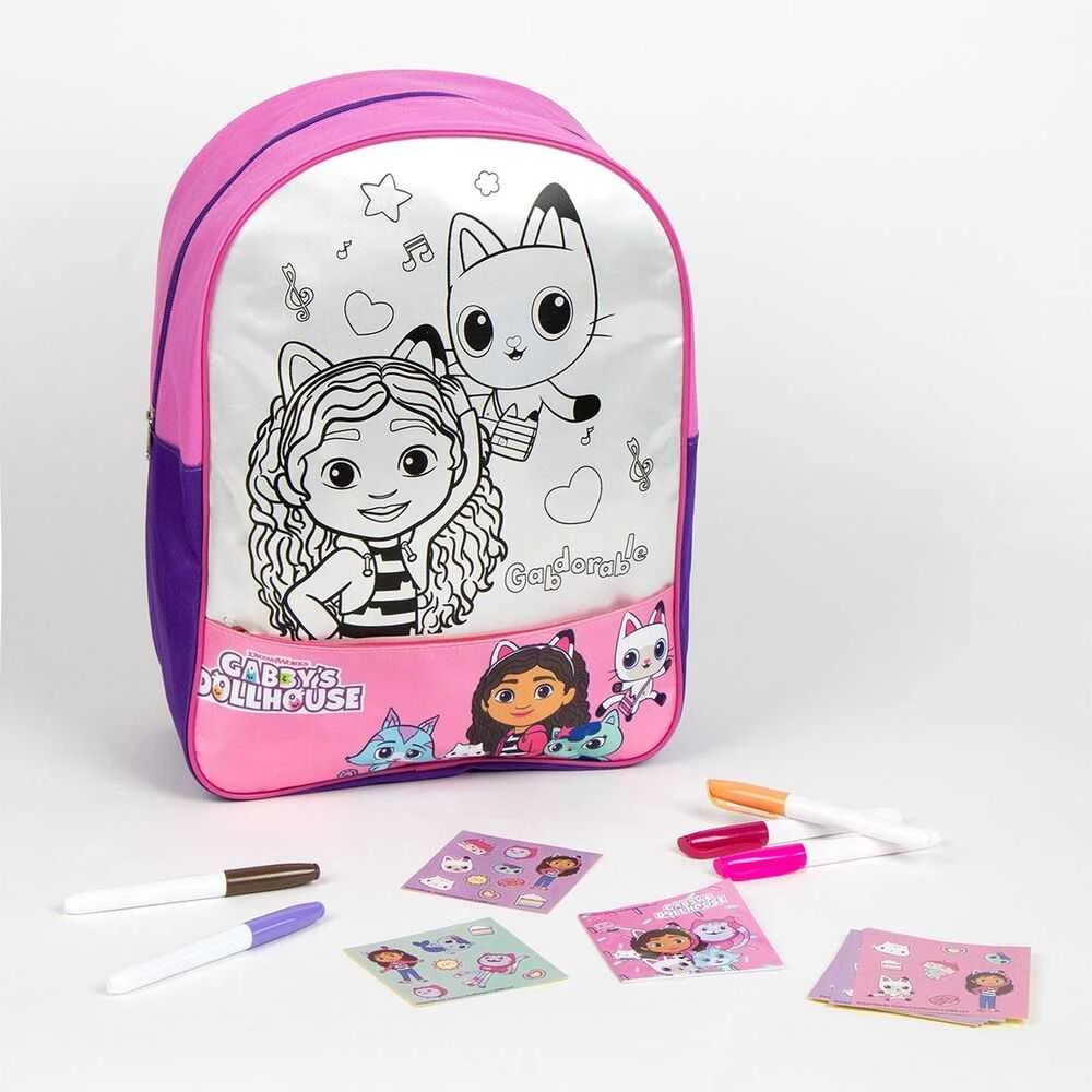 Gabby's Dollhouse CERDÁ Gabbys Doll House Diy backpack set