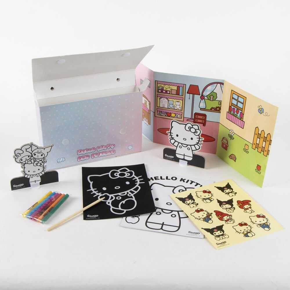 CERDÁ Hello Kitty and Friends Colouring bag set