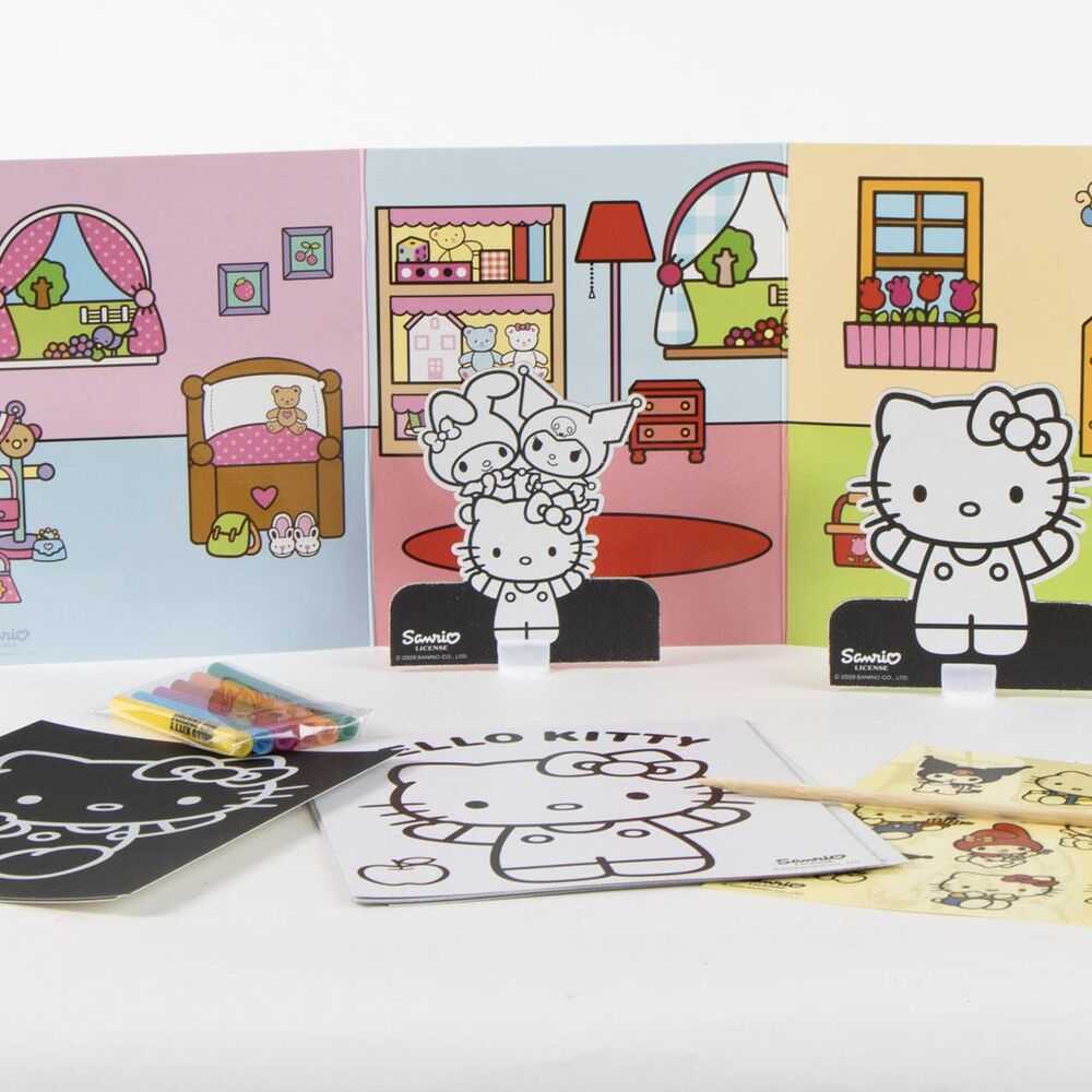 CERDÁ Hello Kitty and Friends Colouring bag set