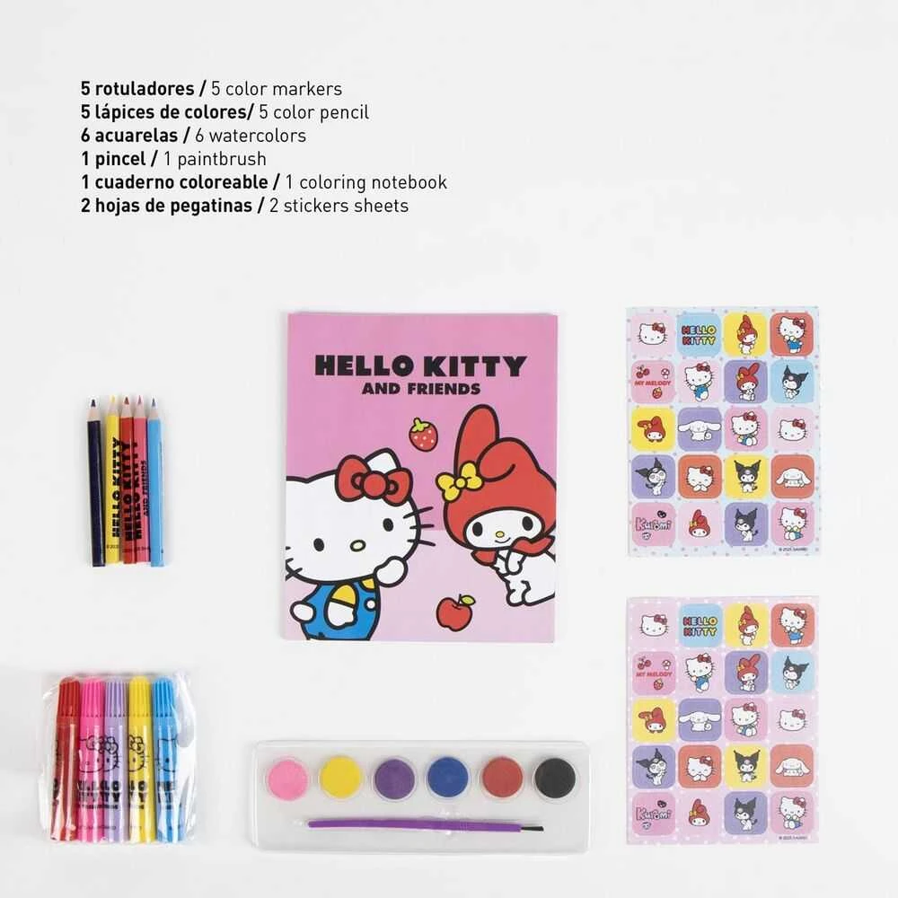 CERDÁ Hello Kitty and Friends backpack stationery set
