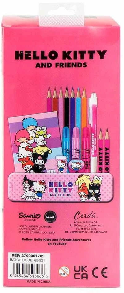 CERDÁ Hello Kitty colouring stationery set