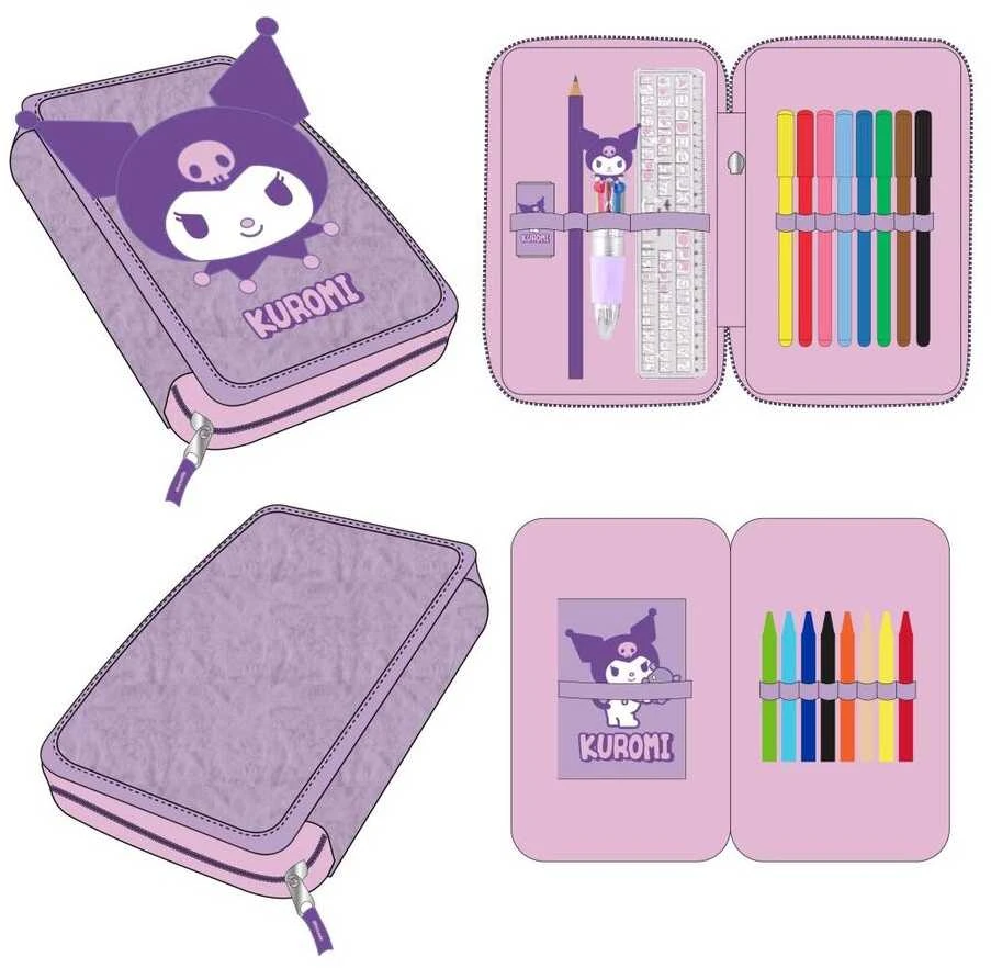 Hello Kitty Kuromi pūkuotas penalas