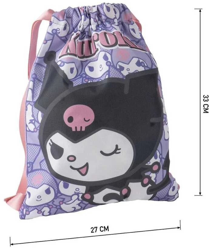 CERDÁ Hello Kitty Kuromi gym bag 33cm