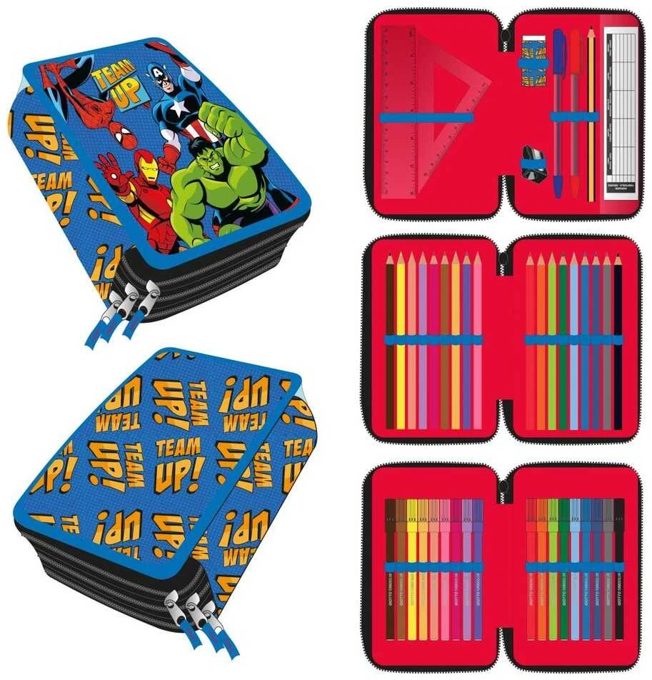 CERDÁ Marvel Avengers triple pencil case