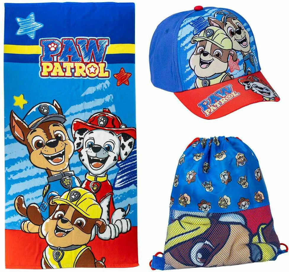Spin Master CERDÁ Paw Patrol set towel + bag + cap
