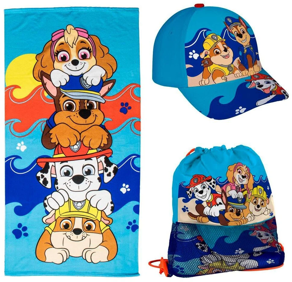 CERDÁ Spin Master Paplūdimio rankšluostis The Paw Patrol Mėlyna 20 x 35 x 4 cm 3 Dalys