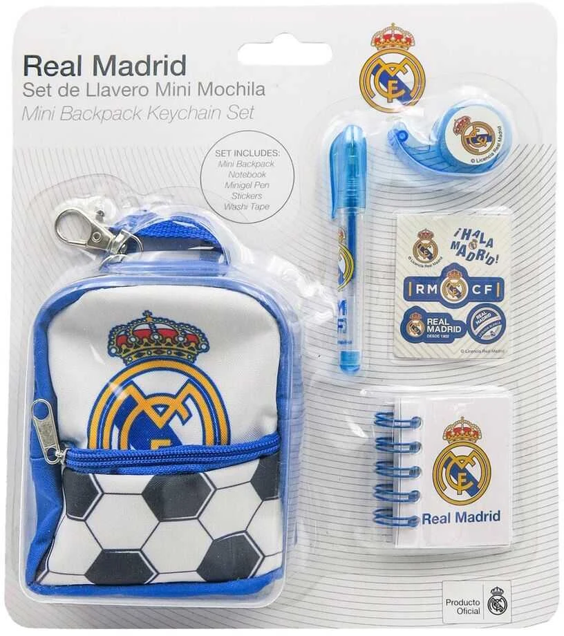 CERDÁ Real Madrid Stationery mini backpack set