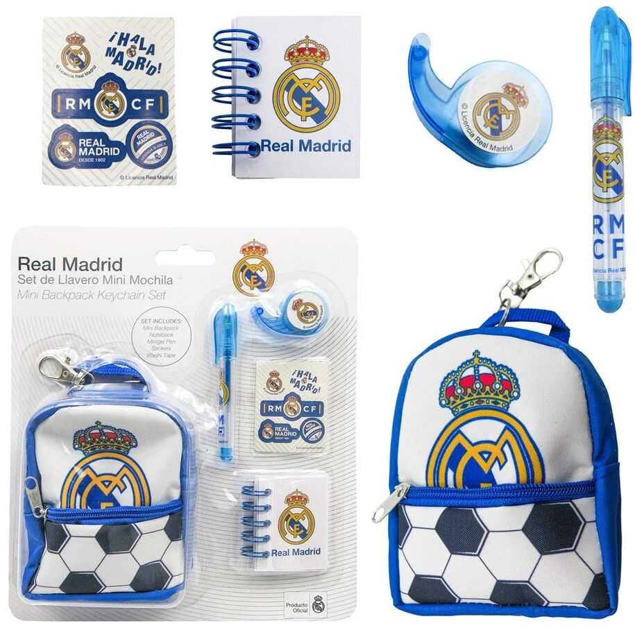 CERDÁ Real Madrid Stationery mini backpack set