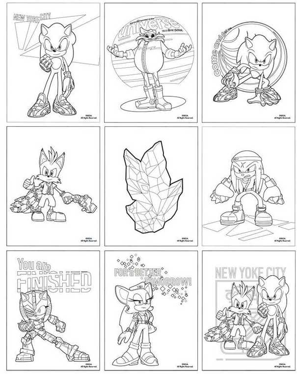 Sonic Ežiuko kanceliarijos rinkinys