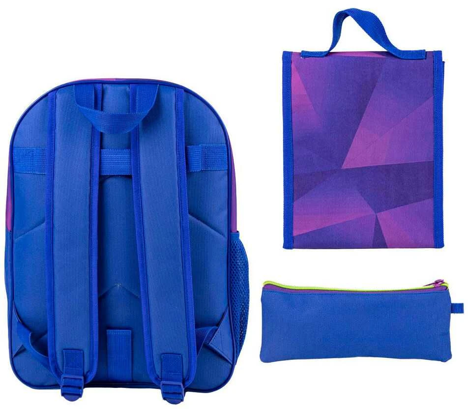 CERDÁ Sonic Prime pencil case + lunch box + backpack 42cm