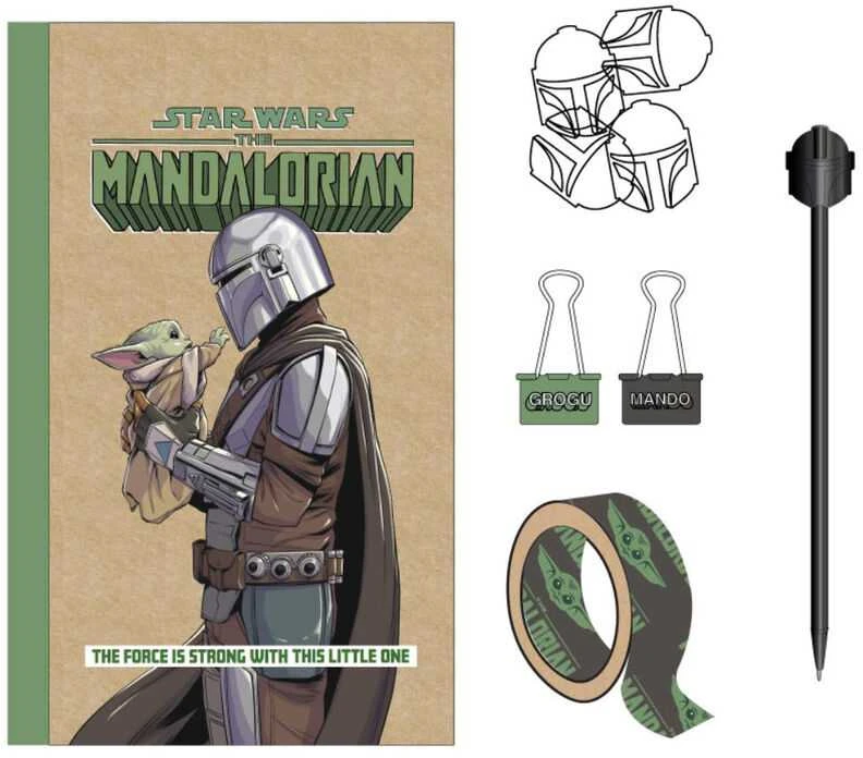 CERDÁ Set de Papetărie The Mandalorian 10 Dalys Žalia