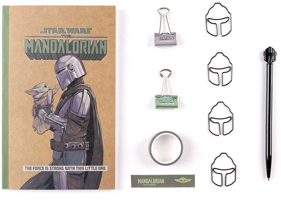 CERDÁ Set de Papetărie The Mandalorian 10 Dalys Žalia