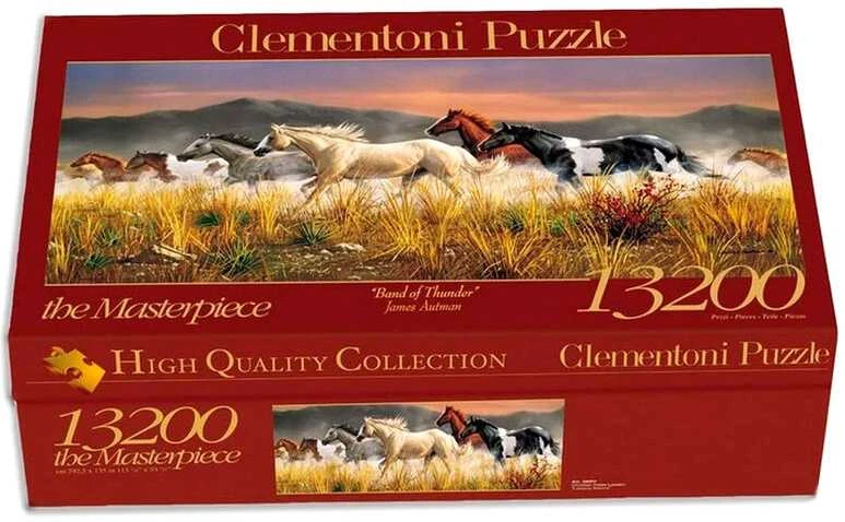 Clementoni Dėlionė 13200 vnt. - Arklių gauja