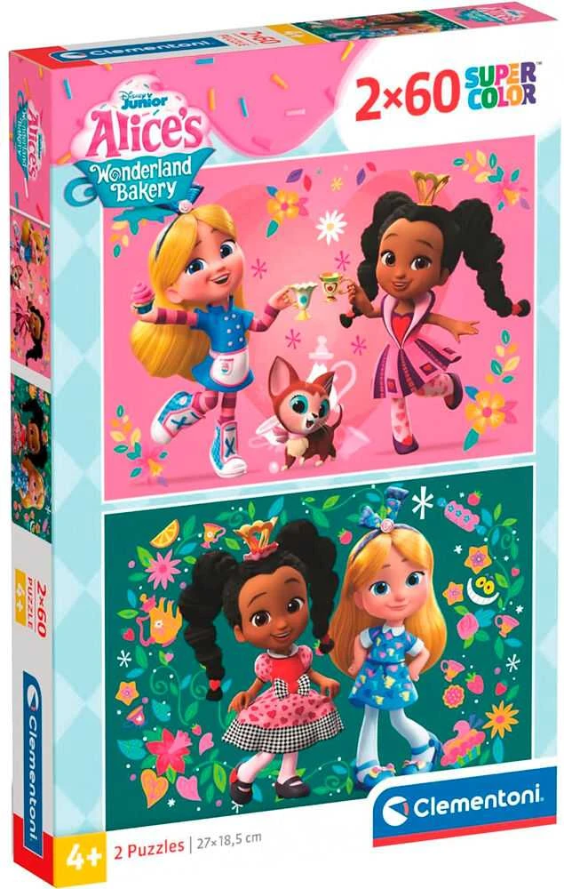 Clementoni Dėlionė 2x60 vnt. - Alice's Wonderland kepyklėlė