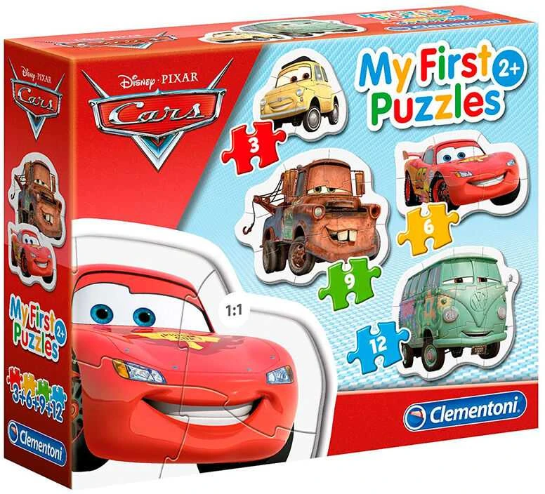 Dėlionė Clementoni Supercolor dėlionių rinkinys "Cars" 3-6-9-12 pcs