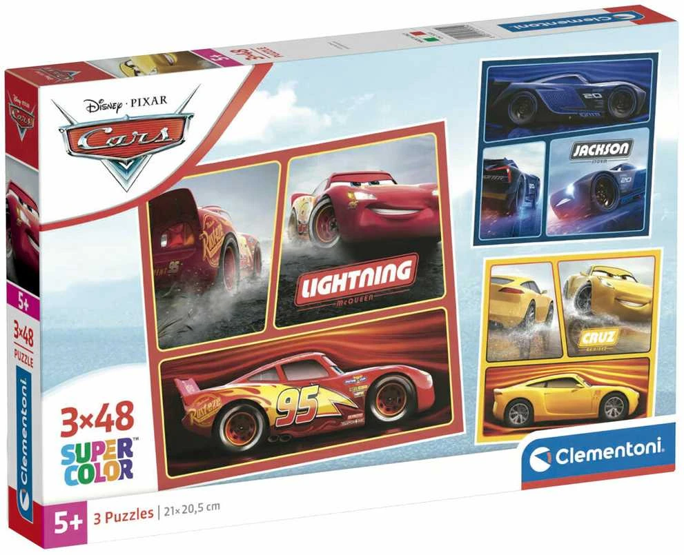 Clementoni Dėlionė 3x48 vnt. - Ratai