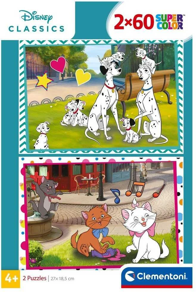 Clementoni Dėlionė 2x60 vnt. - Disney