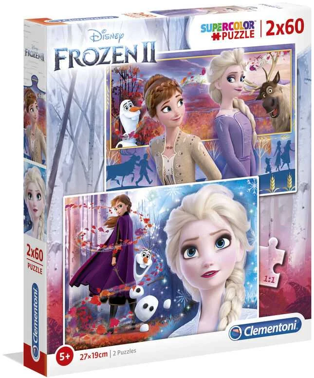 Clementoni Dėlionė 2x60 vnt. - Frozen 2
