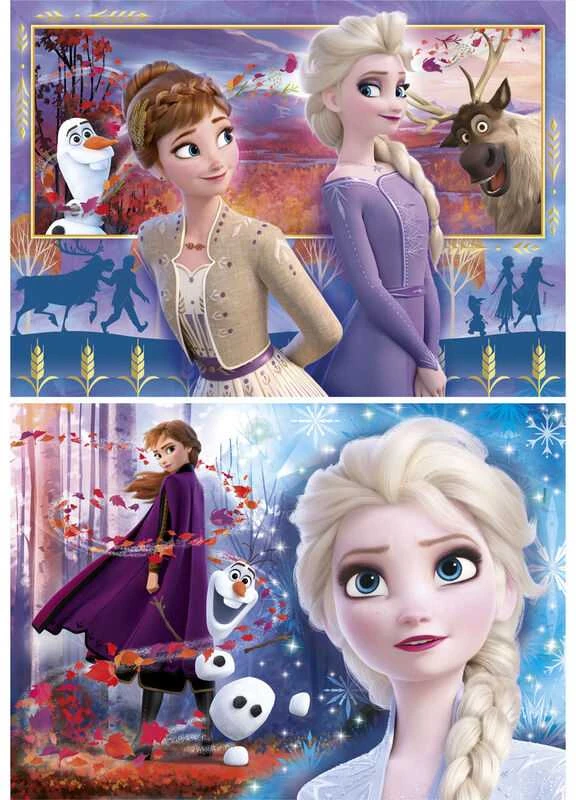 Clementoni Dėlionė 2x60 vnt. - Frozen 2