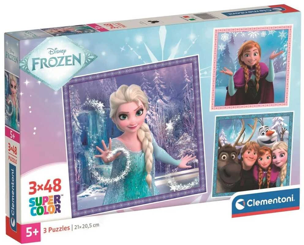 Clementoni Dėlionė 3x48 vnt. - Frozen