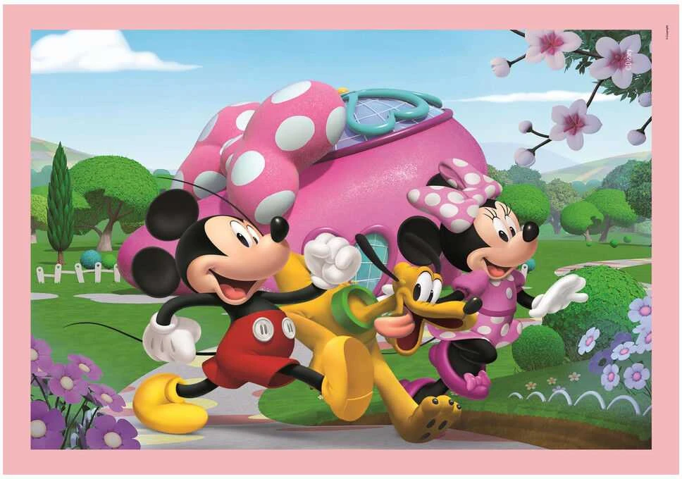 Clementoni dėlionė 4v1 SuperKolor MickeyMouse Clubhouse.21755