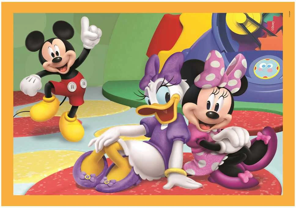 Clementoni dėlionė 4v1 SuperKolor MickeyMouse Clubhouse.21755