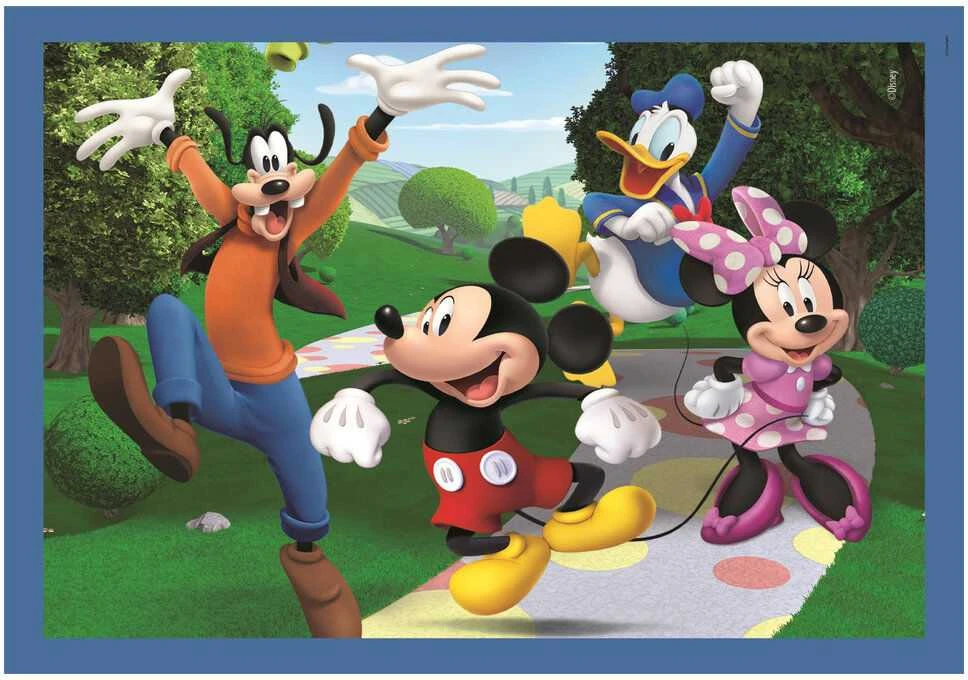 Clementoni dėlionė 4v1 SuperKolor MickeyMouse Clubhouse.21755