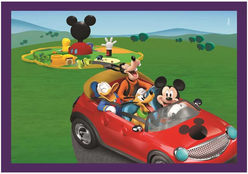 Clementoni dėlionė 4v1 SuperKolor MickeyMouse Clubhouse.21755